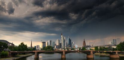 Frankfurt Dunkle Wolken