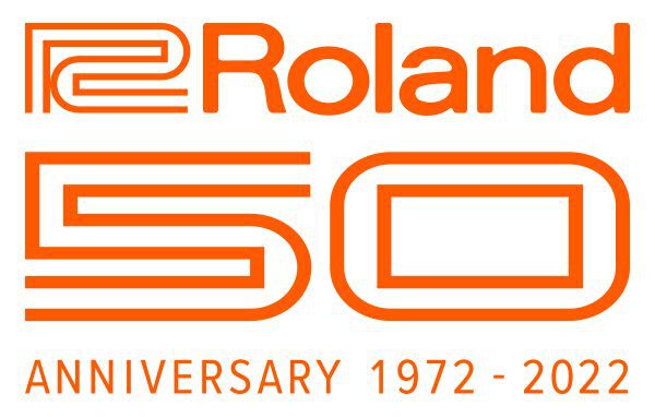 roland 50th logo orange
