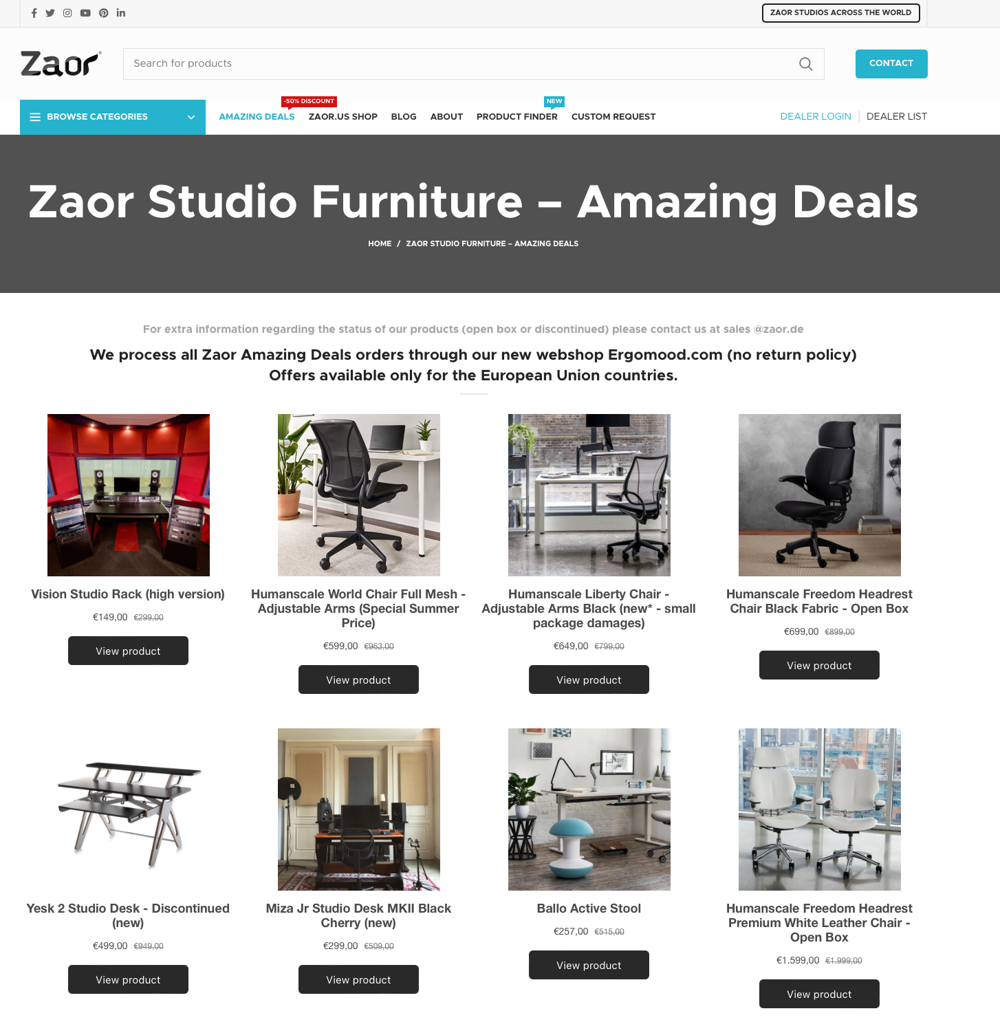 zaor amazing deals