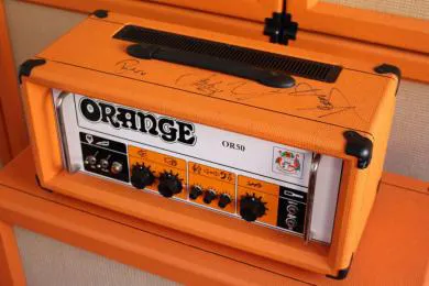 Biffy Clyro signierter Orange OR50-Verstärker